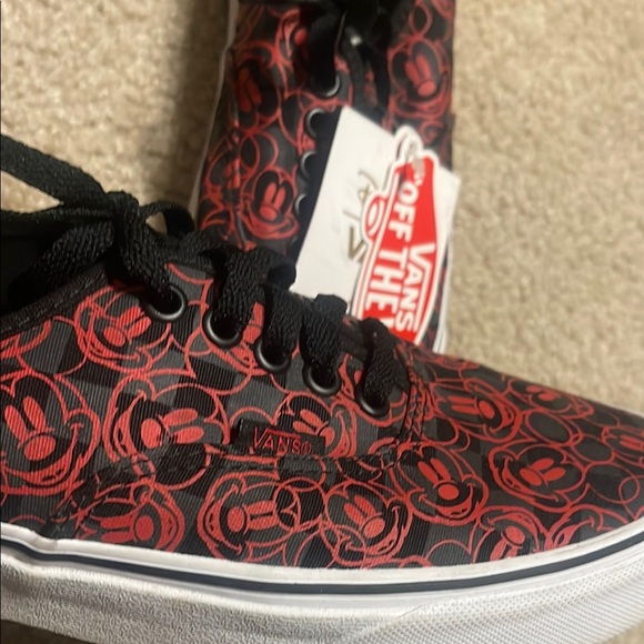 Disney Mickey (checkered) Vans Black Shoe with Box - Picture 6 of 10